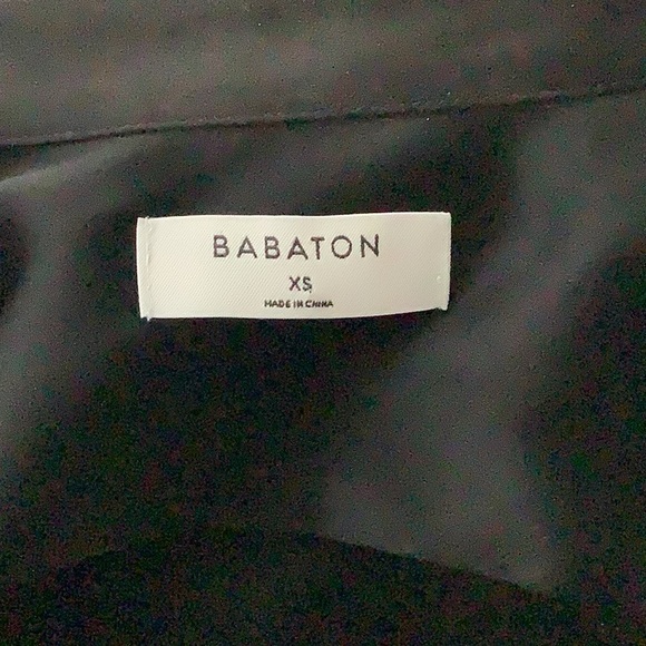 ARITZIA Babaton Industry Satin Shirt (Black) - Picture 2 of 13